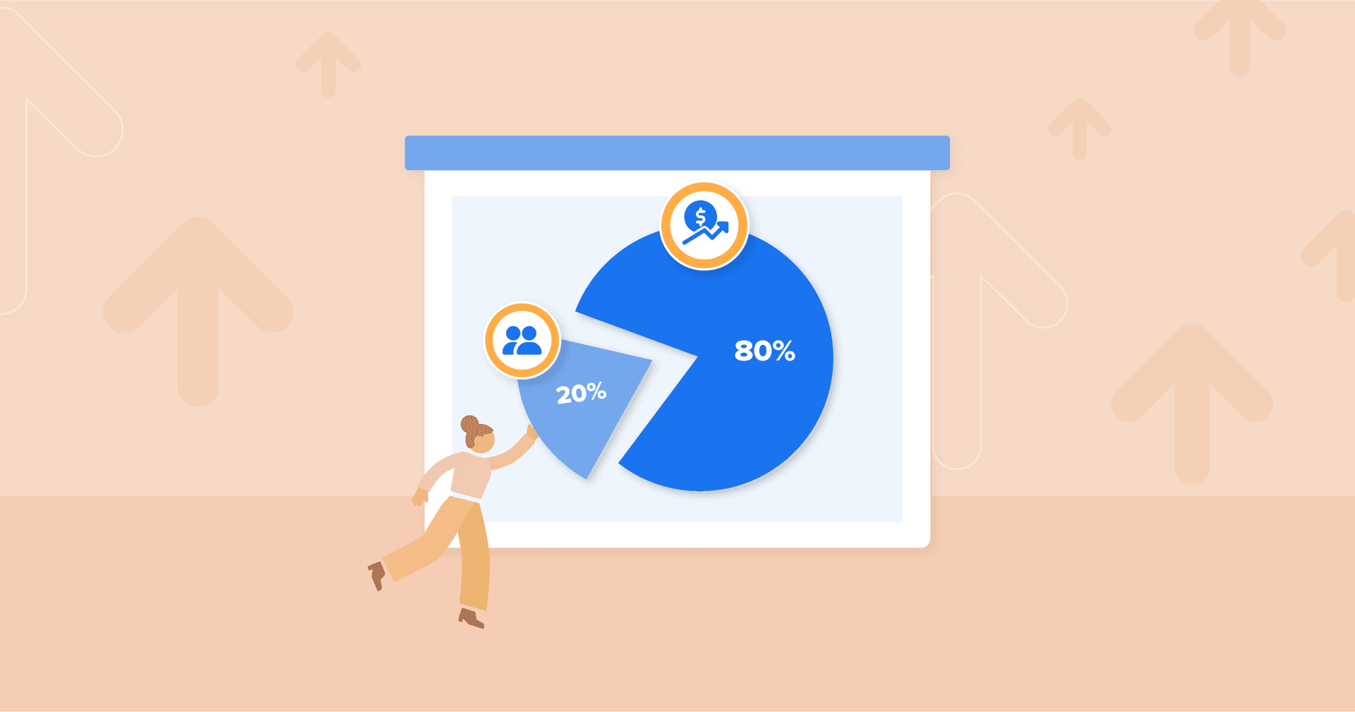 Maximize Your Marketing Agency’s Profits with the 80/20 Rule (Pareto Principle) a hero image representing the 80-20 rule or Pareto principle for marketing