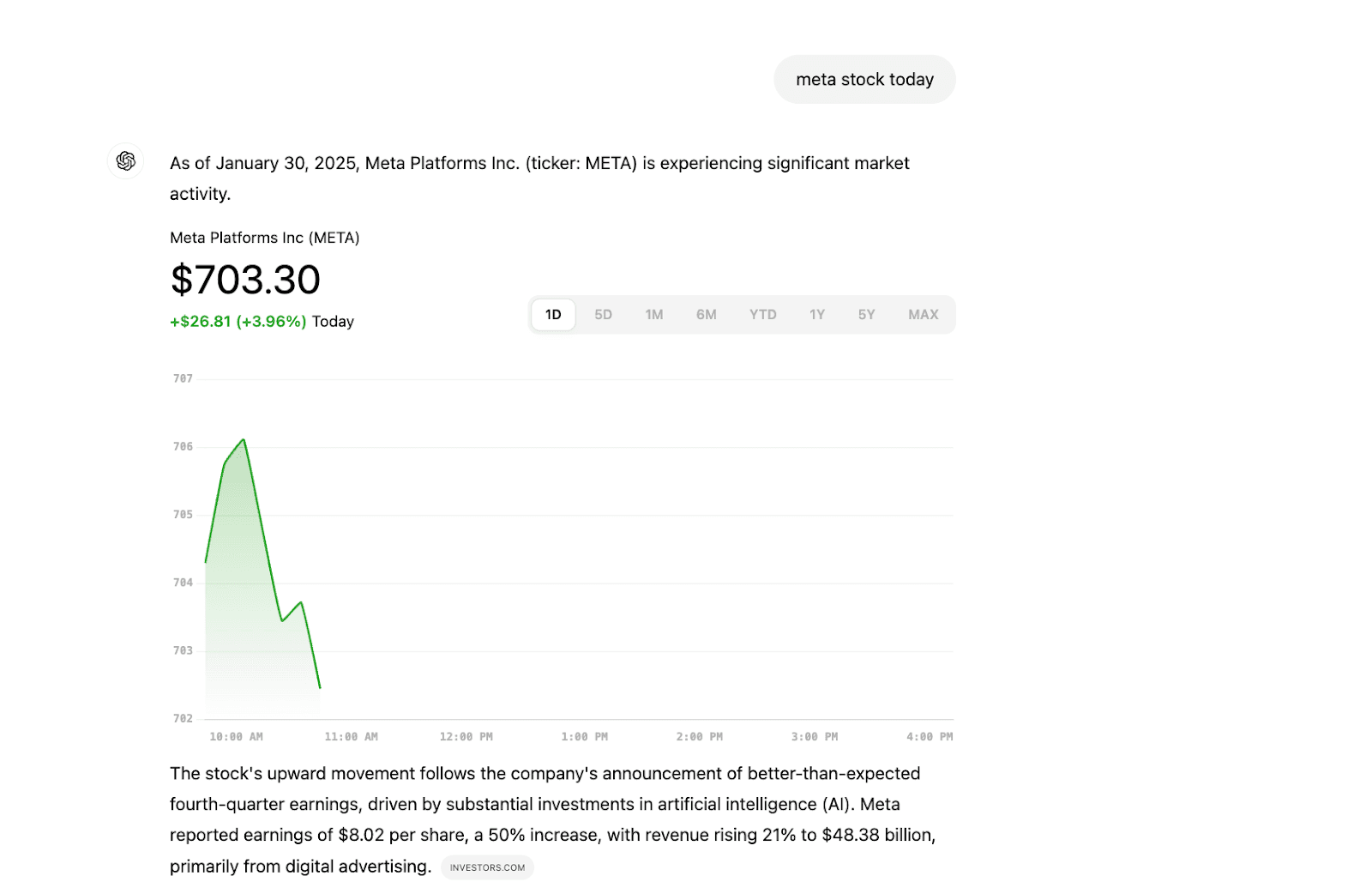 chatgpt search example chatgpt search example