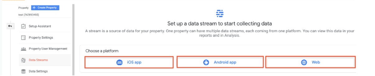 Google Analytics 4 - Data Streams Google Analytics 4 - Data Streams