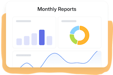 An illustration of a monthly marketing report for marketing agency clients