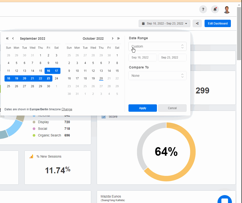 AgencyAnalytics Date Override Function AgencyAnalytics Date Override Function