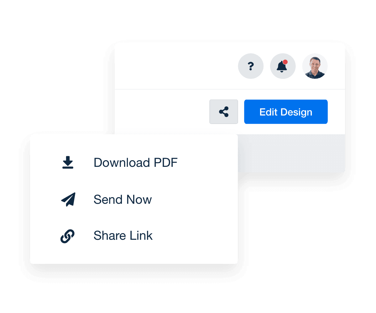 An example of available sharing options for automated marketing reports in the AgencyAnalytics client reporting platform.